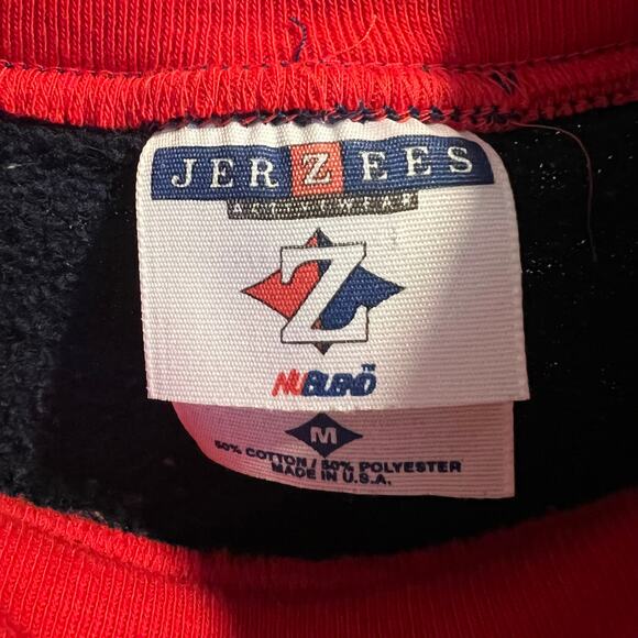 Vtg Jerzees Navy Blue Cardinal Pullover Sweatshirt Size M - Picture 3 of 7